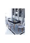 Ovo Siyah 80x130 Cm Açılır Yemek Masası , Mutfak Masa Takımı 6 Kişilik Masa Sandalye Takımı - Gri