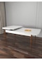 Riff Beyaz 80x130 Cm Açılabilir 4 Kişilik , Yemek Masası , Mutfak Masa Takımı Yemek Masası Takımı - Gri