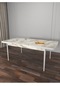Riff Raw Efes 80x130 Cm Açılır Yemek Masası , Mutfak Masa Takımı 6 Kişilik Masa Sandalye Takımı - Siyah