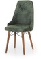 Haman Elif Serisi Ahşap Gürgen Ayaklı Mutfak Sandalyeleri Yeşil