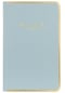 123-0232 Vj Monaco Vegan Deri Sert Kapak Defter 100gr. 96 Yaprak 13x21 Cm. Kenar Altın Demir Ve Altın Yaldız Çizgiliı A.mavi