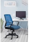 Asbir Mobilya Metis Çalışma Koltuğu Ofis Sandalyesi Bilgisayar Koltuğu Mavi