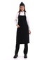 Siyah Renk Cepli Askılı Mutfak Önlüğü - Aşçı Önlüğü-Standart-Tek Parça