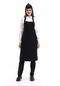 Siyah Renk Cepsiz Askılı Mutfak Önlüğü - Aşçı Önlüğü-Standart-Tek Parça