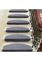 Gri Desenli Kendinden Yapışkanlı Merdiven Basamak Paspası/ Halısı -402790658