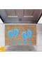 Kapı Önü Paspası Dekoratif Dijital Baskı Ayaklar P-2484