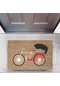 Kapı Önü Paspası Dekoratif Dijital Baskı BisikletP-2747
