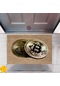 Kapı Önü Paspası Dekoratif Dijital Baskı Bitcoin P-2476