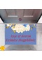 Kapı Önü Paspası Dekoratif Dijital Baskı Evimize Hoşgeldiniz P-2455