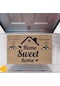 Kapı Önü Paspası Dekoratif Dijital Baskı Home Sweet Home P-2442