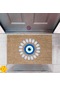 Kapı Önü Paspası Dekoratif Dijital Baskı Nazar Boncuğu P-2492