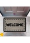 Kapı Önü Paspası Dekoratif Dijital Baskı Welcome P-2351