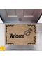 Kapı Önü Paspası Dekoratif Dijital Baskı Welcome P-2420