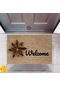 Kapı Önü Paspası Dekoratif Dijital Baskı Welcome P-2427