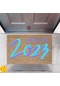 Kapı Önü Paspası Dekoratif Dijital Baskı Yeni Yıl Konsepti P-2564