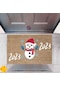 Kapı Önü Paspası Dekoratif Dijital Baskı Yeni Yıl Konsepti P-2570
