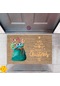 Kapı Önü Paspası Dekoratif Dijital Baskı Yeni Yıl Konsepti P-2586