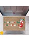 Kapı Önü Paspası Dekoratif Dijital Baskı Yeni Yıl Konsepti P-2589