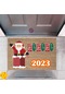 Kapı Önü Paspası Dekoratif Dijital Baskı Yeni Yıl Konsepti P-2630