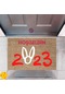 Kapı Önü Paspası Dekoratif Dijital Baskı Yeni Yıl Konsepti P-2636