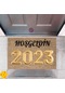 Kapı Önü Paspası Dekoratif Dijital Baskı Yeni Yıl Konsepti P-2658