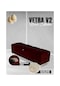 Vetra V2 Sandıklı Puf  Bordo Dilimli Model Sandıklı Bench Puf - Sandıklı Yatak Ucu Bankı
