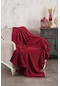 Zeynep Tekstil Comfy Çizgili Wellsoft Tv Battaniyesi 110 x 180 CM Kırmızı