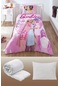 Taç Barbie Pink Power Lisanslı Tek Kişilik Uyku Seti 5 Parça