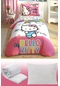 Taç Hello Kitty Lisanslı Tek Kişilik Kız Çocuk Uyku Seti 5 Parça