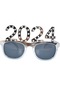 1 Çift Mutlu Yeni Yıl 3d Parti Gözlüğü Parlayan Rhinestones Kakma 2024 Gözlük Noel Numarası Parodi Parti Sahne G