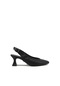 Kanuga Bb2022-70 Siyah Kadın Arkası Açık Topuklu Ayakkabı Siyah 36