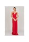 Doridorca Kadın Askılı Uzun Abiye Elbise 5921017 Kırmızı Kırmızı