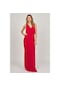 Doridorca Kadın Kolsuz Uzun Abiye Elbise 5922039 Kırmızı Kırmızı