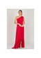 Doridorca Kadın Tek Omuz Abiye Elbise 5922063 Kırmızı Kırmızı