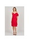Pierre Cardin Kadın Ip Askılı Fırfır Detaylı Abiye Elbise 5816858 Kırmızı