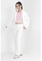 Kız Çocuk 3'lü Set Takım Kombin Blazer Ceket-bluz-pantolon Özel Gün Takım Elbise