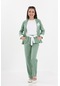 Kız Çocuk Mint Yeşil Takım Elbise-ceket Pantolon Bluz 3'lü Set
