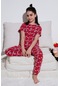 Lela Kız Çocuk Pijama Takımı 6651004 Kırmızı