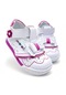 Beebron Ortopedik Kız Bebek Ayakkabı Kelebeks2403 Beyaz Fuşya