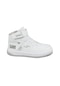 Jump 27834 Cırtlı Yüksek Bilekli Beyaz Üniseks Çocuk Sneaker Günlük Spor Ayakkabı