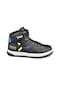 Jump 27834 Cırtlı Yüksek Bilekli Siyah - Beyaz Üniseks Çocuk Sneaker Günlük Spor Ayakkabı