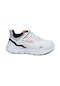 Jump 28101 Cırtlı Beyaz - Lacivert Üniseks Çocuk Sneaker Günlük Spor Ayakkabı