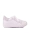 Sporty-2 Bağcıklı Sneaker Unisex Hakiki Deri Çocuk Ayakkabısı Beyaz