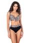 Endeep Kadın Büyük Beden Balenli Leopar Desenli Bikini Takımı