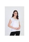 Ella Camelia Kadın Desenli Bluz 5010025 Beyaz-Beyaz