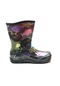 Onlo Ayakkabı Y.001 Siyah Su Geçirmez Kız Çocuk Yağmur Çizme