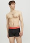 Jack & Jones 3'lü Bambu Boxer - Lucas 12240403 Siyah