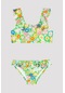 Penti Kız Çocuk Çiçek Desenli Halter Bikini Takımı