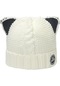Lbw Sevimli Kedi Mimi Kulaklı Örme Şapka Çocuklar Kış Kore Sıcak Kulak Koruyucu Soğuk Şapka Yüz Küçük Yün Şapka - Beyaz