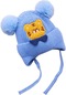 Yyu-oi Mavi Kış Kalınlaşmış Kulak Koruyucu Örme Şapka Çocuk Şapkası